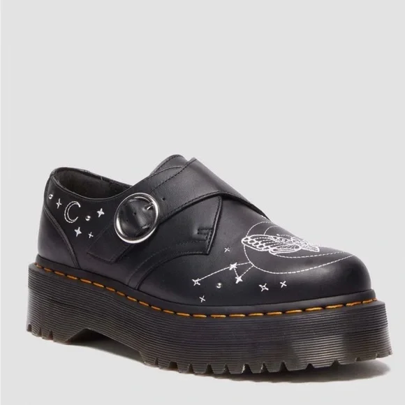 DR. MARTENS Monk Celestial Moth Platform Shoes Unisex Size Men 10/Woman 11 - Picture 1 of 11